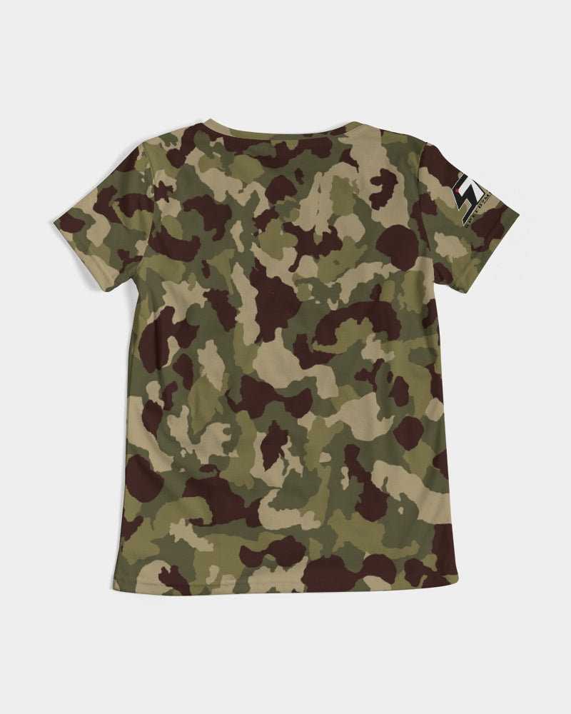 Speed Monkey Women's Camo V-Neck Tee