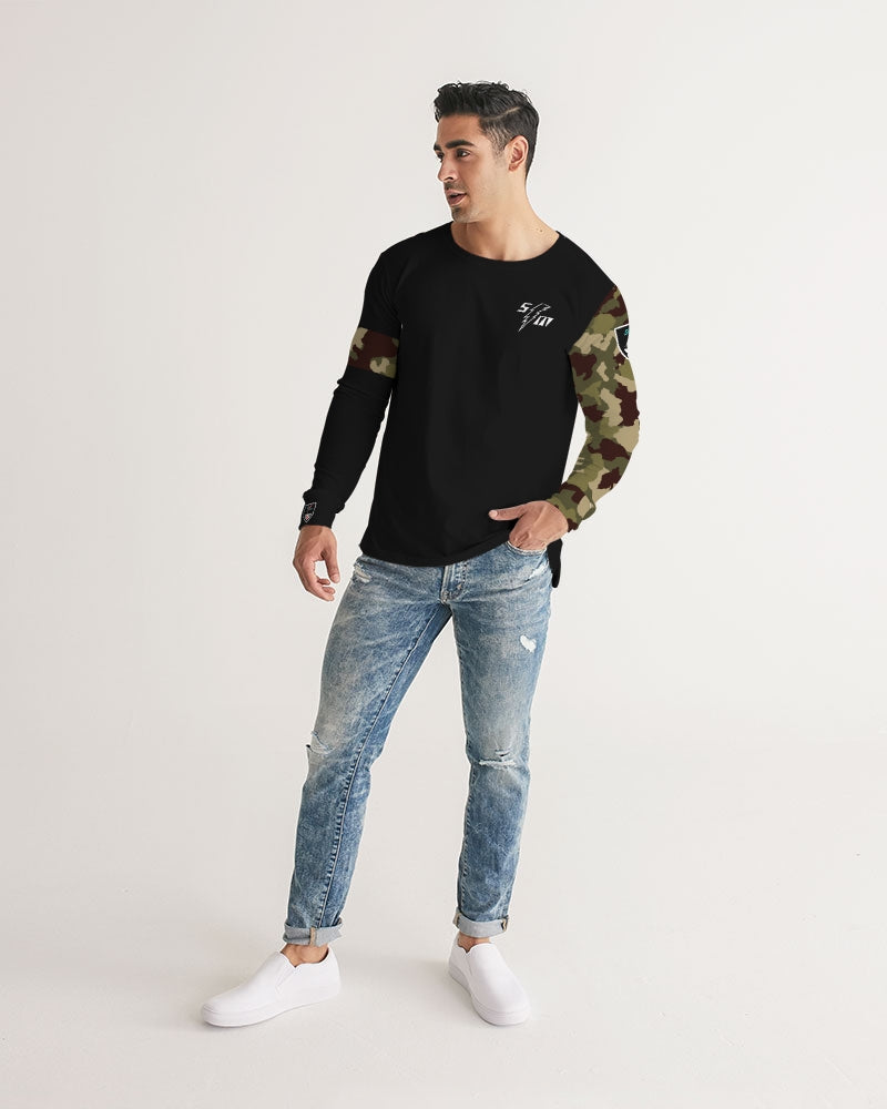 Speed Monkey Men's Black Long Sleeve Tee