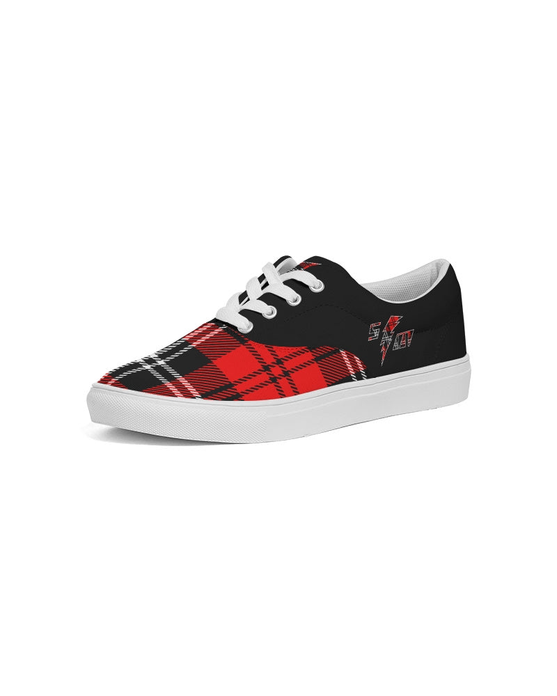 Speed Monkey Men's Flannel Lace Up Canvas Shoe